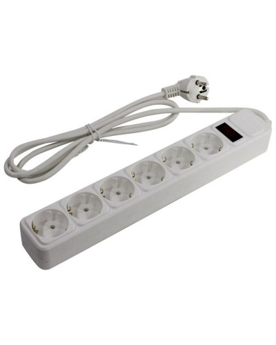 SP6W-130. Сетевой фильтр 6 розеток, 3м, белый. 5bites в Коломне