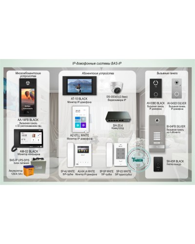 ДМФ-004. IP-домофонные системы BAS-IP. BAS-IP в Коломне