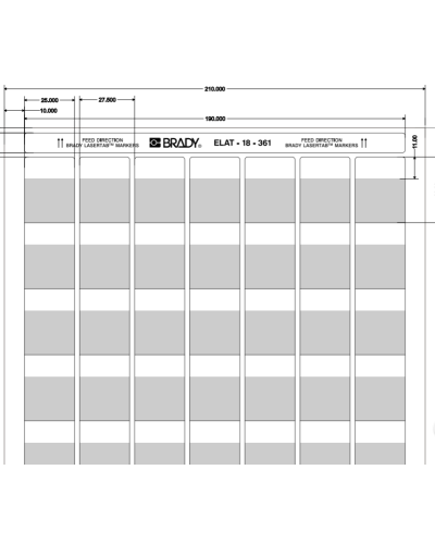 ELAT-18-361-2.5 (уп. 2500 шт.): Этикетка в Коломне
