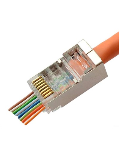 8P8C-SH-FC (100 шт) (10796c). Разъем RJ-45. CABEUS в Коломне