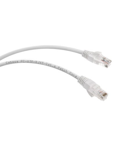 PC-UTP-RJ45-Cat.6-5m-WH (8674c), белый. Патч-корд медный. CABEUS в Коломне