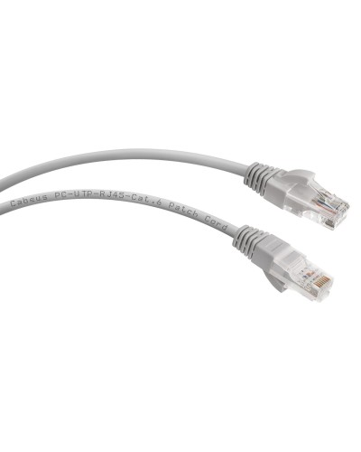 PC-UTP-RJ45-Cat.6-0.5m (7266c), серый. Патч-корд медный. CABEUS в Коломне