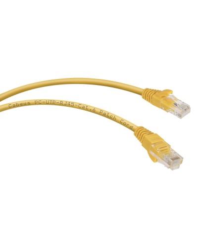 PC-UTP-RJ45-Cat.6-1.5m-YL (8706c), желтый. Патч-корд медный. CABEUS в Коломне
