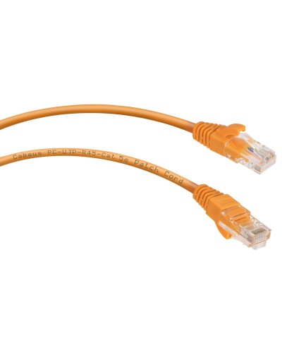 PC-UTP-RJ45-Cat.5e-0.15m-OR (8987c), оранжевый. Патч-корд медный. CABEUS в Коломне