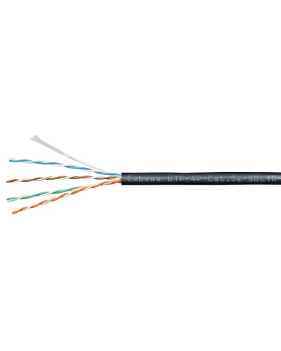 UTP-4P-Cat.5e-SOLID-OUT-PE-UV (11246c). Кабель «витая пара» (LAN) для структурированных систем связи. CABEUS в Коломне