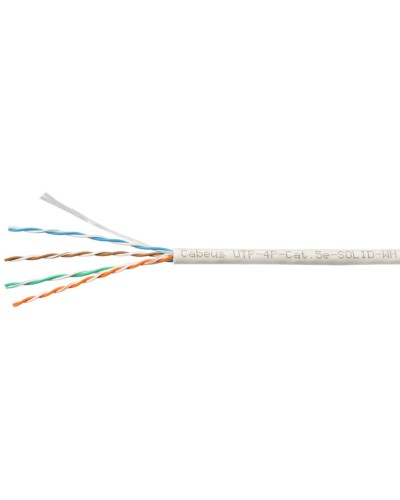 UTP-4P-Cat.5e-SOLID-WH-100 (7471c-5). Кабель «витая пара» (LAN) для структурированных систем связи. CABEUS в Коломне