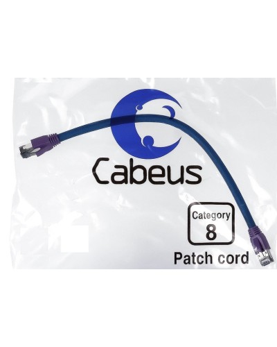 PC-SSTP-RJ45-Cat.8-0.5m-LSZH (9700c), серый. Патч-корд медный. CABEUS в Коломне