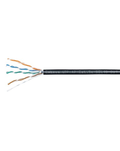 UTP-4P-Cat.5e-SOLID-OUT-LSZH-UV (7172c). Кабель «витая пара» (LAN) для структурированных систем связи. CABEUS в Коломне