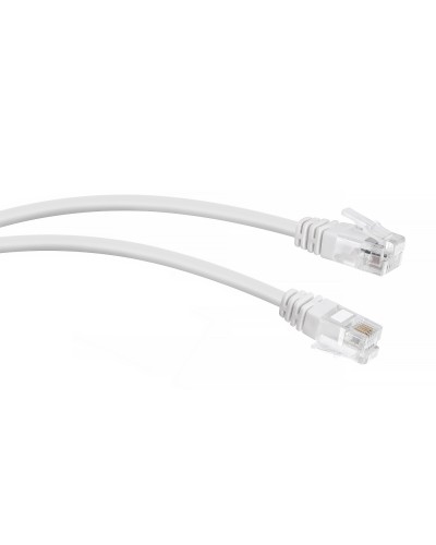 PC-TEL-RJ12-1m (7887c), белый. Патч-корд медный. CABEUS в Коломне