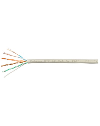 UTP-4P-Cat.5e-SOLID-LSZH-GY-100 (9776c-5). Кабель «витая пара» (LAN) для структурированных систем связи. CABEUS в Коломне