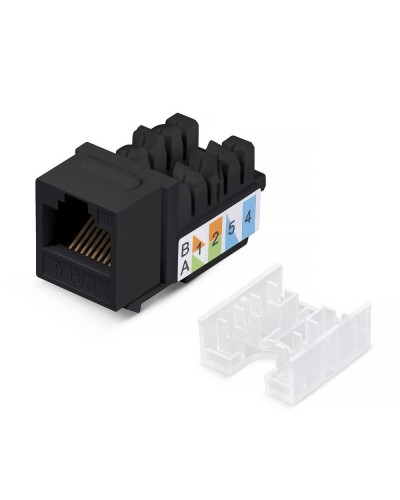 KJ-RJ45-Cat.6-90-SW-BK (10102c). Вставка Keystone Jack RJ-48. CABEUS в Коломне