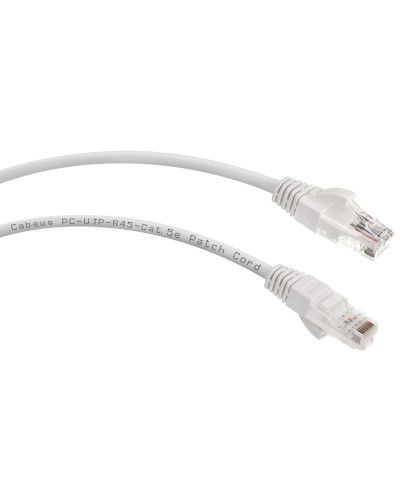 PC-UTP-RJ45-Cat.5e-0.3m-WH (7664c), белый. Патч-корд медный. CABEUS в Коломне