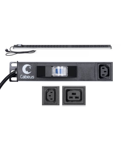 PDU-16-14C13-10C19-B-C14 (9553c). Блок розеток. CABEUS в Коломне