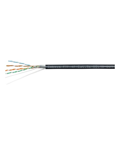 FTP-4P-Cat.5e-SOLID-OUT-LSZH-UV (7176c). Кабель «витая пара» (LAN) для структурированных систем связи. CABEUS в Коломне