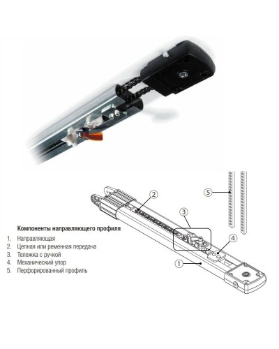 CAME V0682. Профиль направляющий. CAME в Коломне