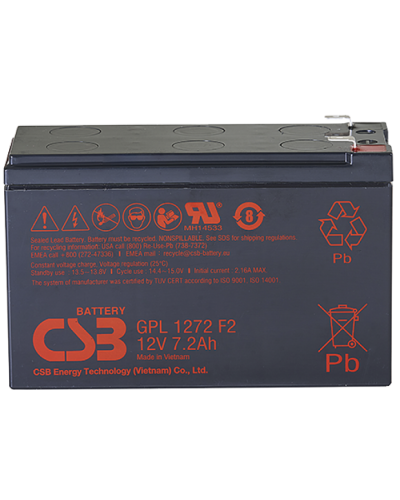 CSB GPL 1272 F2 FR. Аккумулятор герметичный свинцово-кислотный. CSB в Коломне