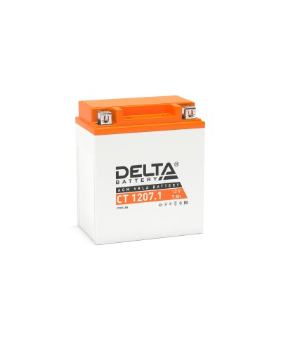 Delta CT 1207.1. Аккумулятор герметичный свинцово-кислотный стартерный. Delta в Коломне