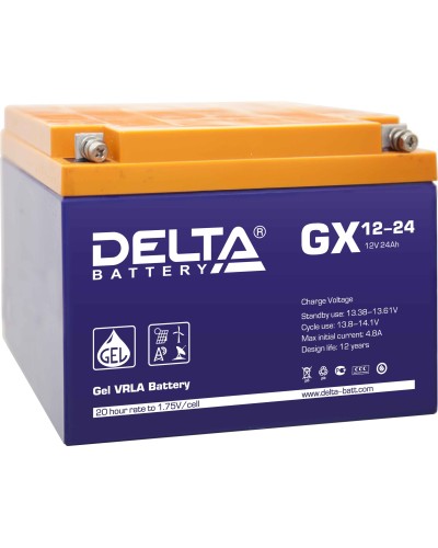Delta GX 12-24. Аккумулятор герметичный свинцово-кислотный. Delta в Коломне