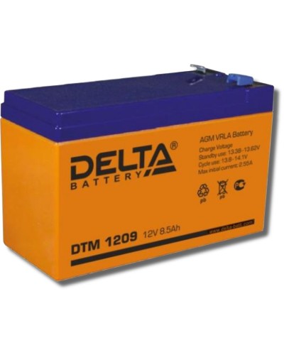 Delta DTM 1209. Аккумулятор герметичный свинцово-кислотный. Delta в Коломне