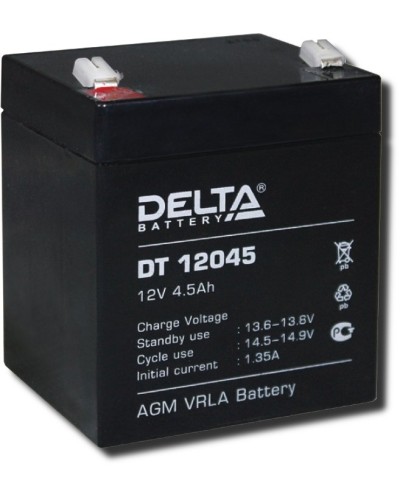 Delta DT 12045. Аккумулятор герметичный свинцово-кислотный. Delta в Коломне