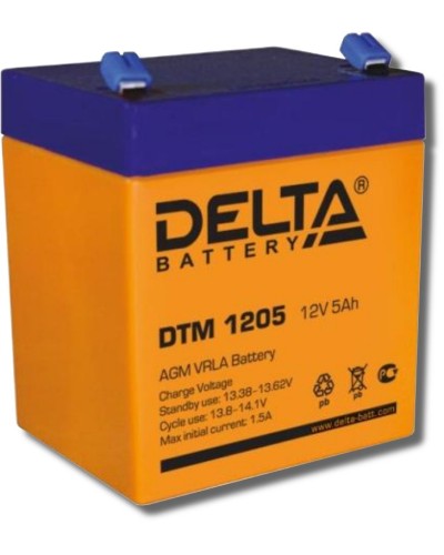Delta DTM 1205. Аккумулятор герметичный свинцово-кислотный. Delta в Коломне
