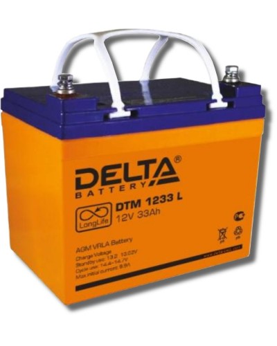 Delta DTM 1233 L. Аккумулятор герметичный свинцово-кислотный. Delta в Коломне