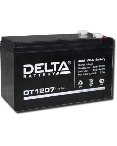 Delta DT 1207. Аккумулятор герметичный свинцово-кислотный. Delta в Коломне