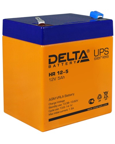 Delta HR 12-5. Аккумулятор герметичный свинцово-кислотный. Delta в Коломне