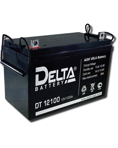 Delta DT 12100. Аккумулятор герметичный свинцово-кислотный. Delta в Коломне