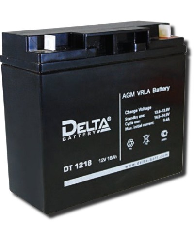 Delta DT 1218. Аккумулятор герметичный свинцово-кислотный. Delta в Коломне