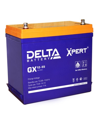 Delta GX 12-55. Аккумулятор герметичный свинцово-кислотный. Delta в Коломне