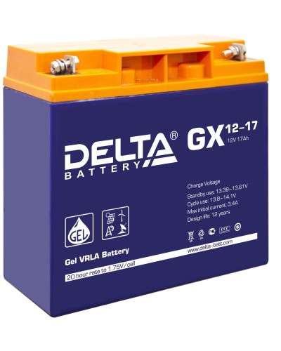 Delta GX 12-17. Аккумулятор герметичный свинцово-кислотный. Delta в Коломне