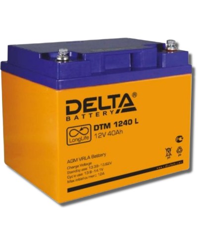 Delta DTM 1240 L. Аккумулятор герметичный свинцово-кислотный. Delta в Коломне