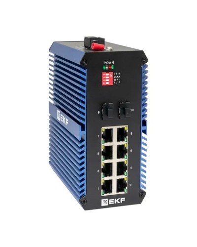 TSX-U-2GX/SFP-8GTP. Промышленный неуправляемый коммутатор. EKF в Коломне