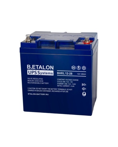 B.ETALON BHRL 12-28. Аккумулятор герметичный свинцово-кислотный. ETALON в Коломне