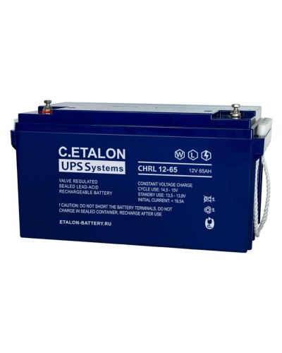 C.ETALON CHRL 12-65. Аккумулятор герметичный свинцово-кислотный. ETALON в Коломне