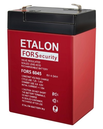 ETALON FORS 6045. Аккумулятор герметичный свинцово-кислотный. ETALON в Коломне