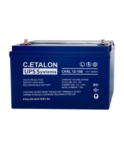C.ETALON CHRL 12-100. Аккумулятор герметичный свинцово-кислотный. ETALON в Коломне