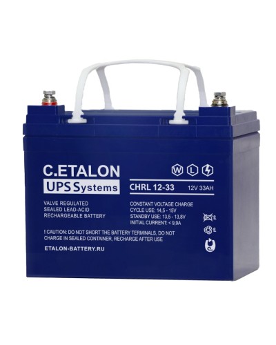 C.ETALON CHRL 12-33. Аккумулятор герметичный свинцово-кислотный. ETALON в Коломне