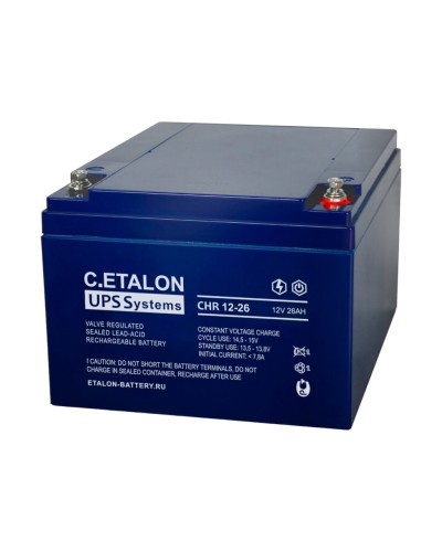 C.ETALON CHR 12-26. Аккумулятор герметичный свинцово-кислотный. ETALON в Коломне