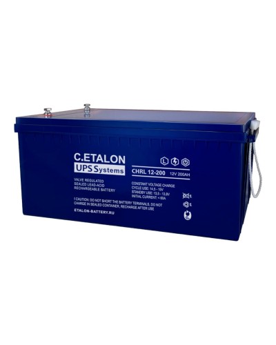 C.ETALON CHRL 12-200. Аккумулятор герметичный свинцово-кислотный. ETALON в Коломне