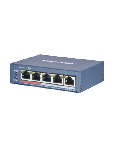 DS-3E0105P-E(B). Коммутатор с питанием POE. Hikvision в Коломне