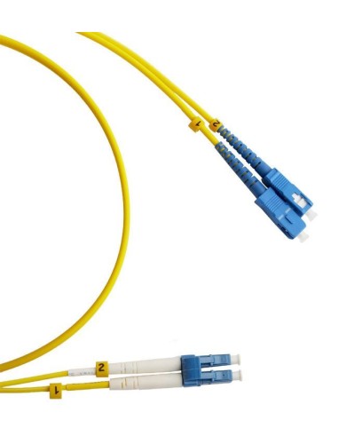 FC-D2-9-LC/UR-SC/UR-H-3M-LSZH-YL. Патч-корд волоконно-оптический LC/UPC-SC/UPC. Hyperline в Коломне