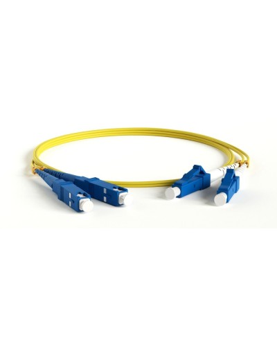 FC-D2-9-LC/UR-SC/UR-H-1M-LSZH-YL. Патч-корд волоконно-оптический LC/UPC-SC/UPC. Hyperline в Коломне