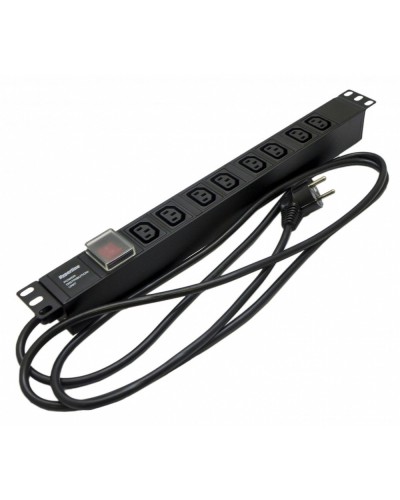 SHE19-8IEC-S-2.5EU. Блок розеток 19. Hyperline в Коломне
