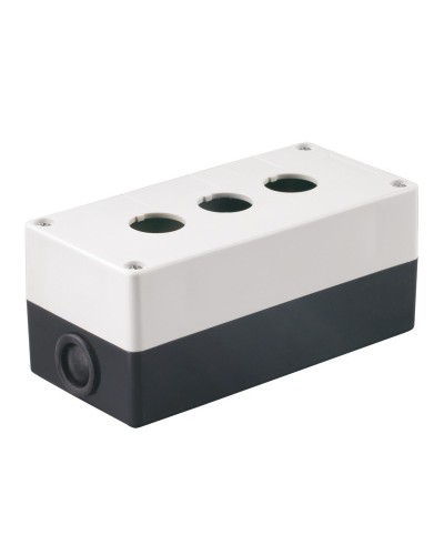 Корпус КП103 для кнопок 3 места белый (BKP10-3-K01). Корпус для кнопочных постов. IEK в Коломне