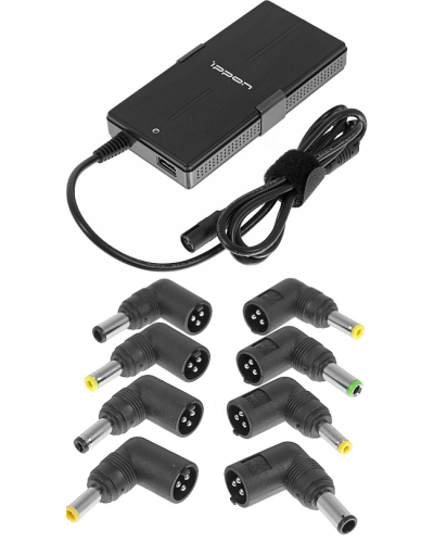 Блок питания Ippon S65U автоматический 65W 15V-19.5V 11-connectors 3.5A 1xUSB 2.1A, LED индикатор (651781). Блок питания. Ippon в Коломне