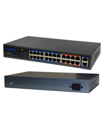 KN-SW2402POE+. Коммутатор с питанием по PoE. KENO в Коломне