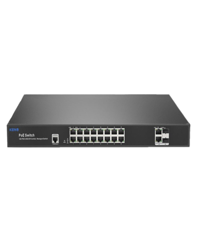 KN-SW1602SFP/M2. Коммутатор с питанием по PoE. KENO в Коломне