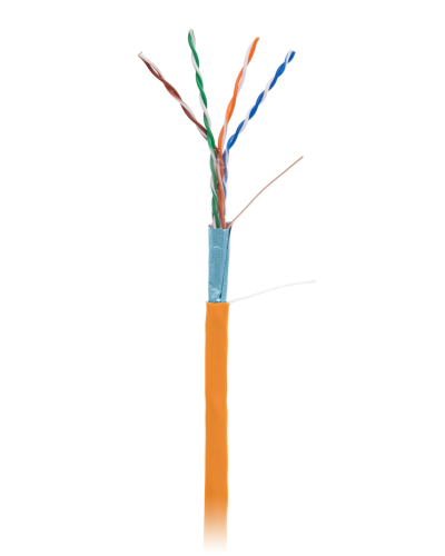 F/UTP 4pair, Cat5e, In, LSZH (EC-UF004-5E-LSZH-OR). Кабель «витая пара» (LAN) для структурированных систем связи. NETLAN в Коломне